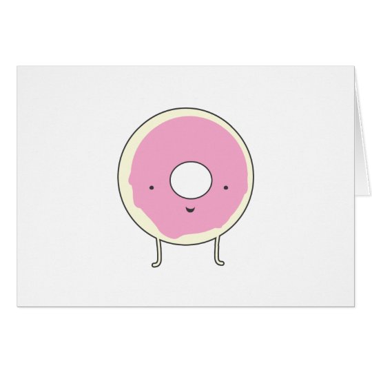 Tarjeta Buñuelo del rosa de la comida del postre de los