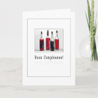 Tarjeta Buon Compleanno - feliz cumpleaños en italiano