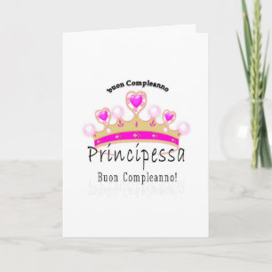 Tarjeta Buon Compleano Principessa