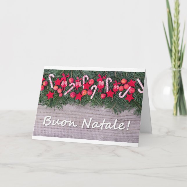 TARJETA ***BUON NATALE*** FAMILIA/AMIGOS DE NAVIDAD FAMILI (Anverso)