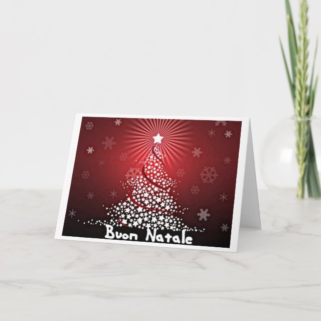 TARJETA ***BUON NATALE*** FAMILIA/AMIGOS DE NAVIDAD FAMILI (Anverso)