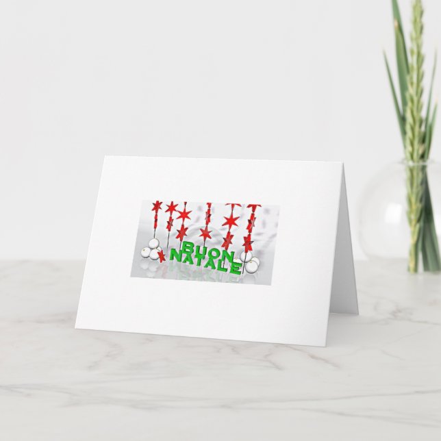 TARJETA ***BUON NATALE*** FAMILIA/AMIGOS DE NAVIDAD FAMILI (Anverso)