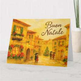 Tarjeta Buon Natale Italian Village