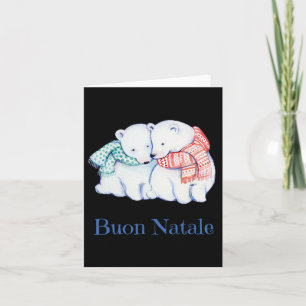 Tarjeta Buon Natale lleva buenos Navidades navideños
