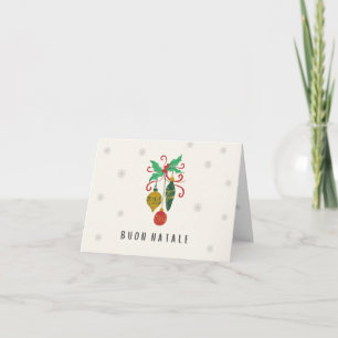 Tarjeta Buon Natale (tarjeta de Navidad) Navidad italiana