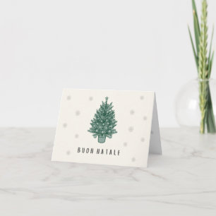 Tarjeta Buon Natale (tarjeta de Navidad) Navidad italiana