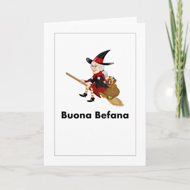 Tarjeta ¡Buona Befana! (Anverso)