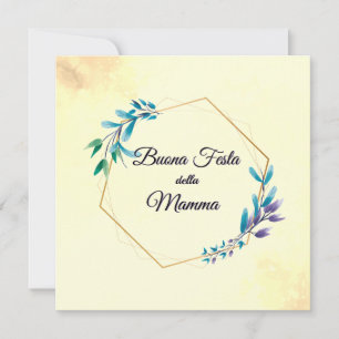 Tarjeta Buona Festa della Mamma   Feliz Día de la Madre