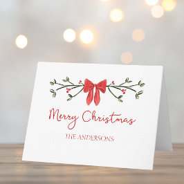 Tarjeta Buque de cucharita de cucharita de navidad persona