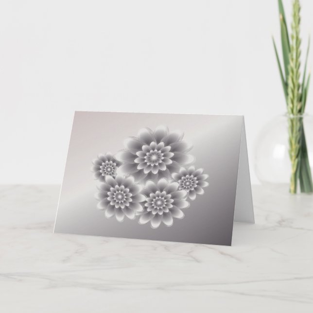 Tarjeta Buque de pétalos de plata (Anverso)