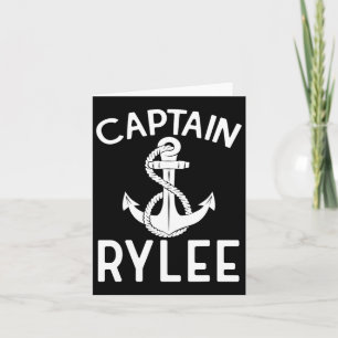 Tarjeta Buque náutico para barcos Captain Rylee Anchor