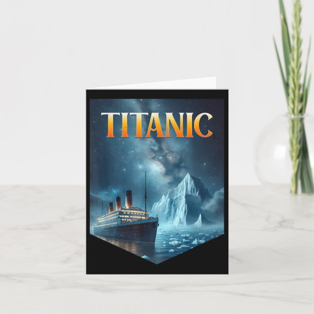 Tarjeta Buque Titanic Cruise Iceberg 1912 Rms Voyage Men W (Anverso)