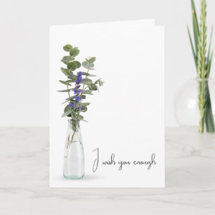 Tarjeta Buquet de flores moradas