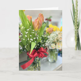 Tarjeta Buquete de tulipanes