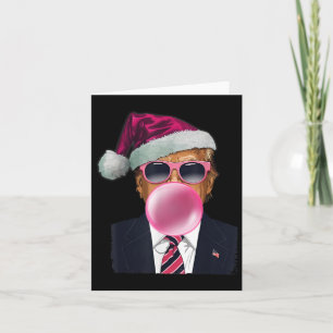Tarjeta Burbblegs Trump: Navidades de la goma de mascar ro