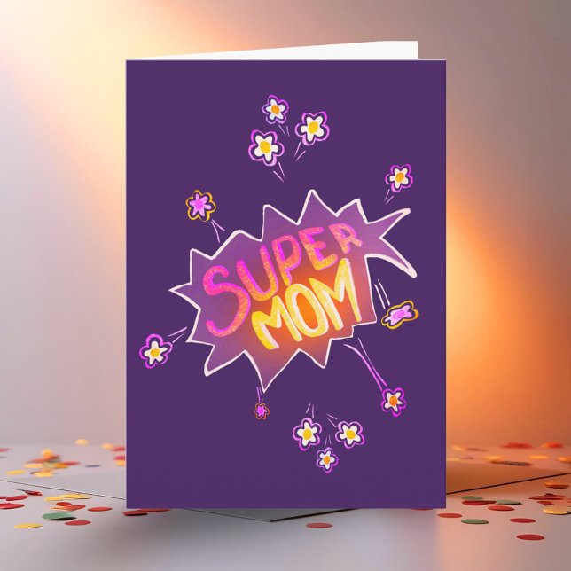 Tarjeta Burbuja de cómics de las flores de neón rosadas de (Subido por el creador)