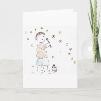 Tarjeta Burbujas de cumpleaños