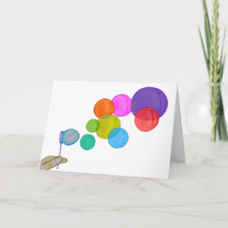 Tarjeta Burbujas en llamas (Arcoiris)