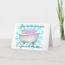 Tarjeta Burbujas para mamá-personalizar
