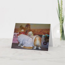 Tarjeta Burbujas y Dawgins Corgi Aniversario Card