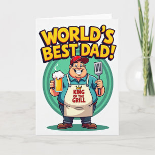 Tarjeta Burbujeante del Mejor Papá del Mundo