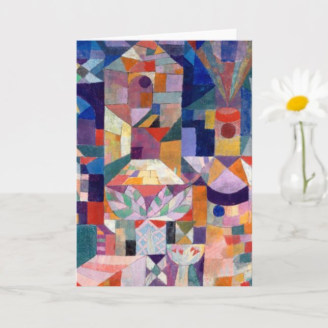 Tarjeta Burggarten (Castle Garden) - Paul Klee - (Planta pequeña)