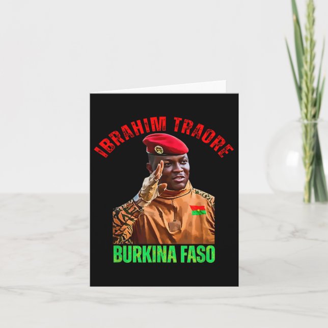 Tarjeta Burkina Faso: Ibrahim Traoré Thomas Sankara (Anverso)