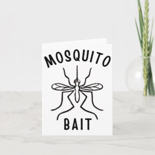 Tarjeta Burla de caña de mosquitos divertida camping campf