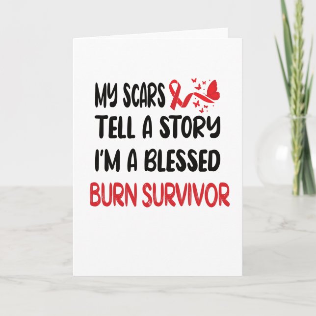 Tarjeta Burn Survivor Gifts | Accidente de quemadura de ví (Anverso)