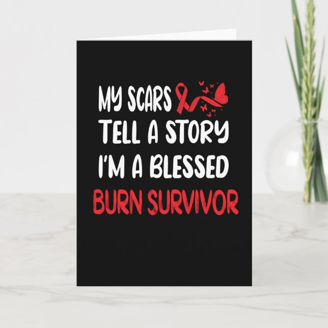Tarjeta Burn Survivor Gifts | Accidente de quemadura de ví (Anverso)