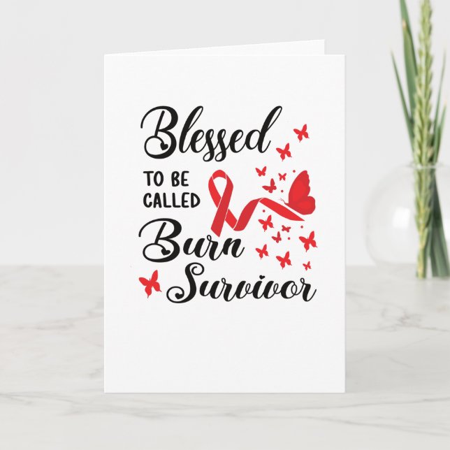 Tarjeta Burn Survivor Gifts | Accidente de quemadura de ví (Anverso)