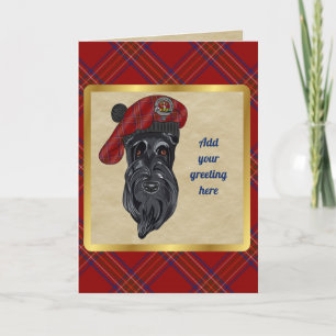 Tarjeta Burnett Badge & Tartan Personalizada