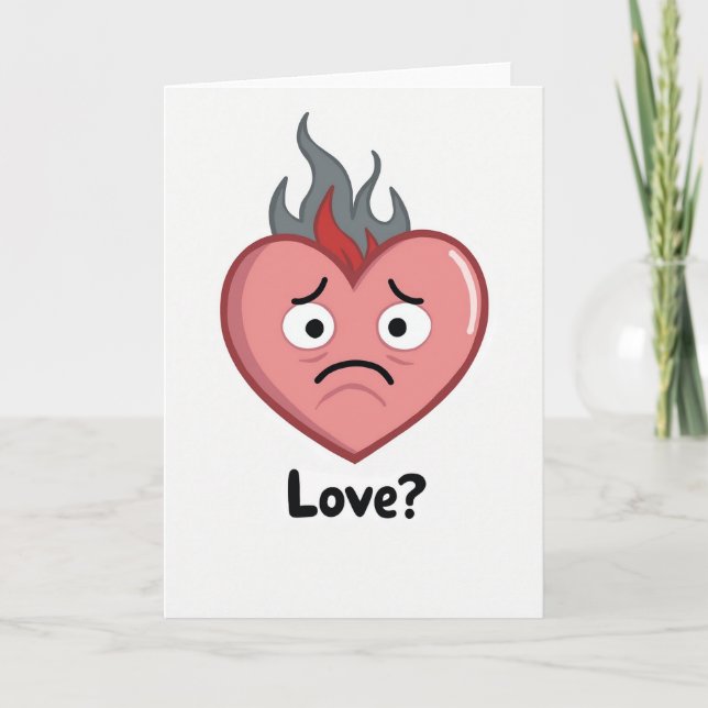 Tarjeta Burning Love Heartbreak Card (Anverso)