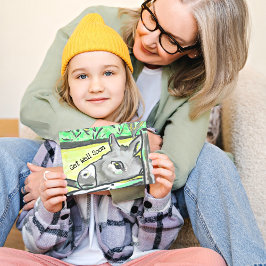 Tarjeta Burro Get Well Soon Card