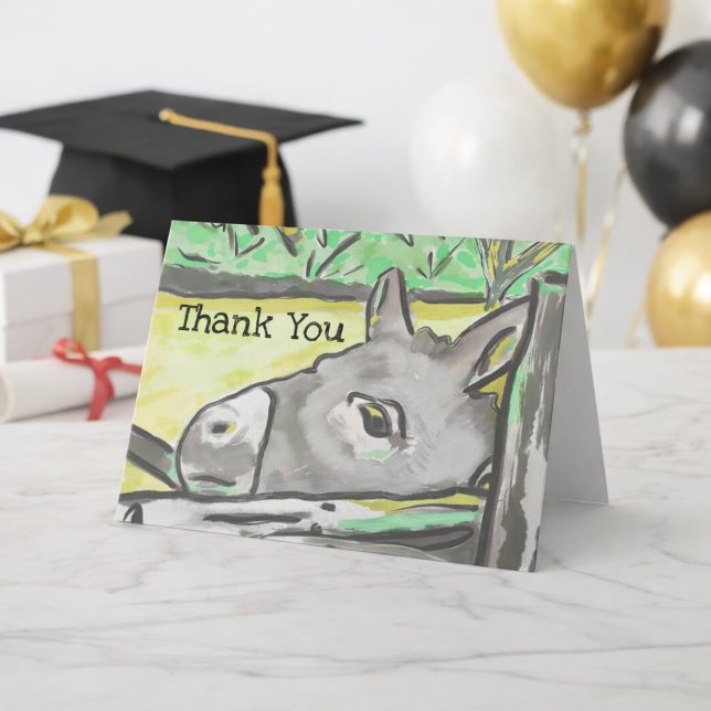Tarjeta Burro Gracias Graduación Cumpleaños (Subido por el creador)