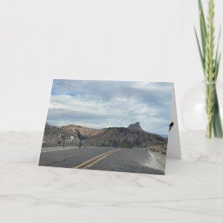 Tarjeta burros on route 66 greeting card (blank inside)