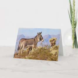 Tarjeta Burros Salvajes de Arizona