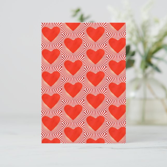 Tarjeta Burst de amor (Anverso de pie)