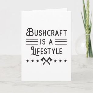 Tarjeta Bushcraft Bushcraft Survival Funny Gift Idea