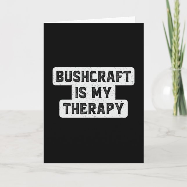 Tarjeta Bushcraft Survival Therapy Bushcraft Gracioso rega (Anverso)