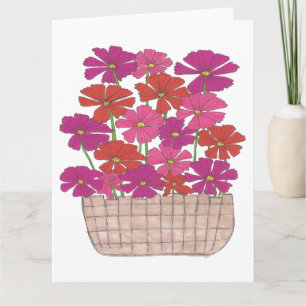 Tarjeta Bushel de Cosmos Brillantes