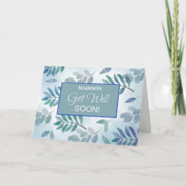 Tarjeta Business Get Well Brands Blue Green