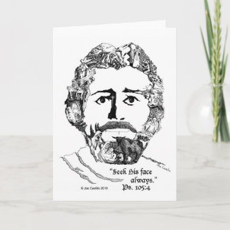 Tarjeta "Busque su cara siempre" picosegundo. 105:4