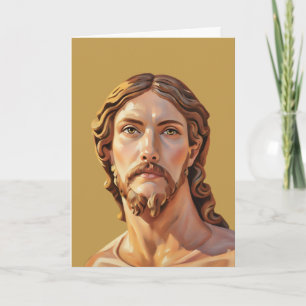 Tarjeta BUSTO DE CRISTO EL SALVADOR por MICHELANGELO 2026