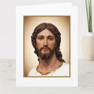 Tarjeta BUSTO DE CRISTO EL SALVADOR por MICHELANGELO 2026_