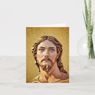 Tarjeta BUSTO DE CRISTO EL SALVADOR por MICHELANGELO 2026