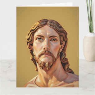 Tarjeta BUSTO DE CRISTO EL SALVADOR por MICHELANGELO 2026