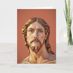Tarjeta BUSTO DE CRISTO EL SALVADOR por MICHELANGELO 2026