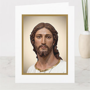 Tarjeta BUSTO DE CRISTO EL SALVADOR por MICHELANGELO 2026_