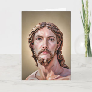 Tarjeta BUSTO DE CRISTO EL SALVADOR por MICHELANGELO 2026